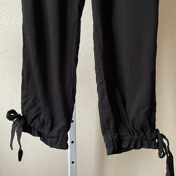 Lulus Sebastian jersey black paper bag pants - Picture 10 of 12